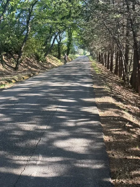 Route de la Cride à vélo